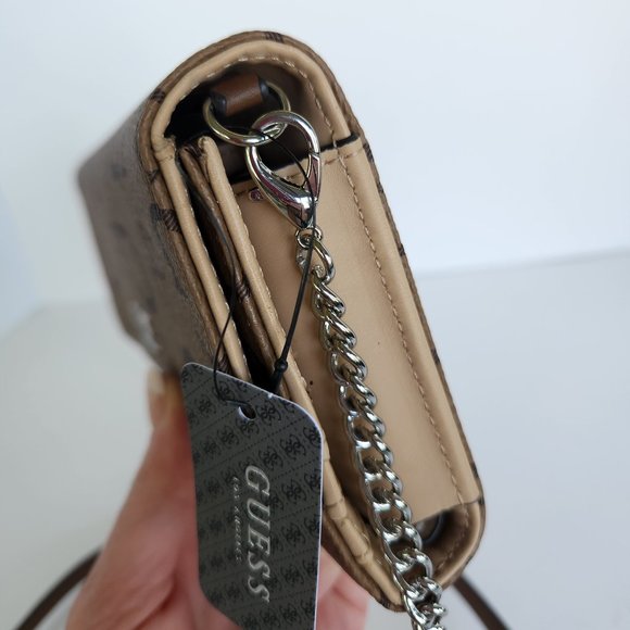 Guess - Campo Mini - Wallet/Purse/ Crossbody Purse - Cocoa - New with Tags - Picture 3 of 9